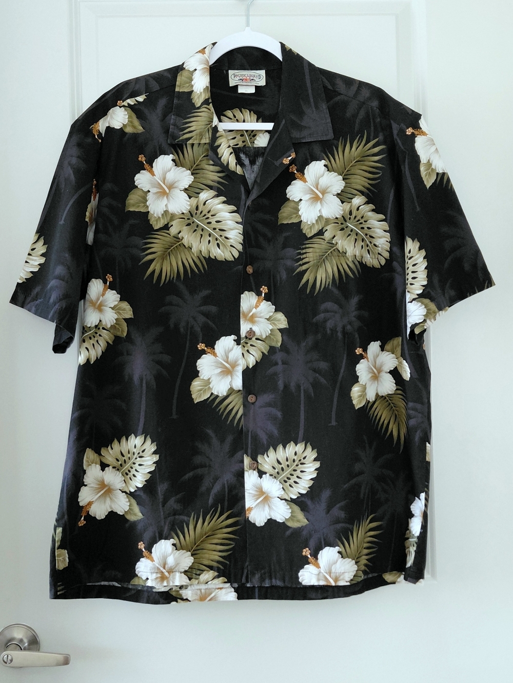 Vintage Pacific Legend Tropical Floral Hawaiian Shirt